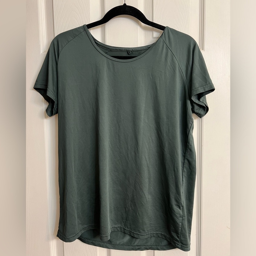 Olive Green Workout Top